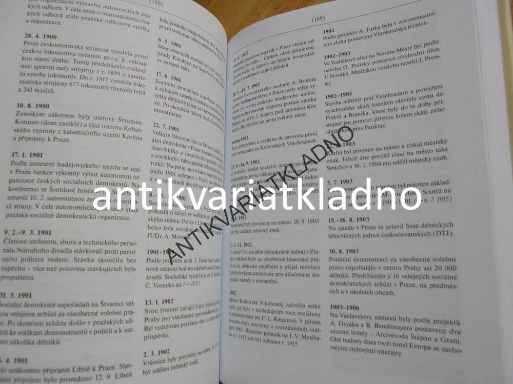 DĚJINY PRAHY V DATECH, PRAHA, HISTORIE