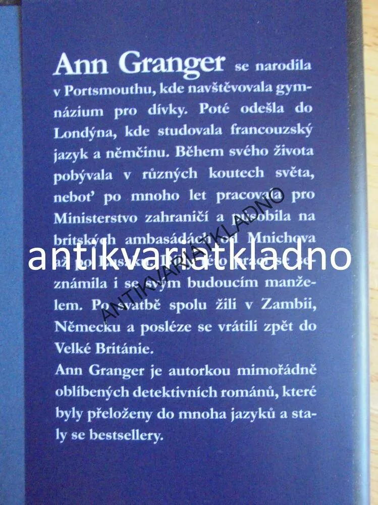 BLÁTO A MRŠINY, ANN GRANGER, ANGLICKÁ DETEKTIVKA, **an