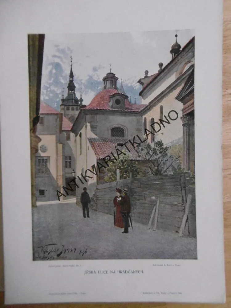 STARÁ PRAHA, 1906, 100 AKVARELŮ VÁCSLAV JANSA, TEXT.ČÁST + LISTY, NESVÁZANÉ