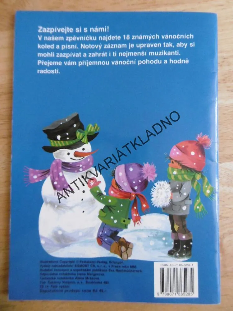 ZPÍVÁME VÁNOČNÍ KOLEDY, ZPĚVNÍK, NOTY, TEXTY