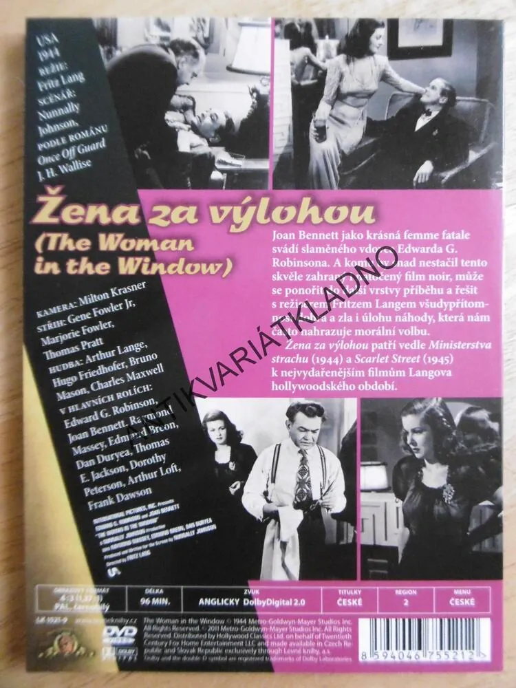 ŽENA ZA VÝLOHOU, DVD FILM 
