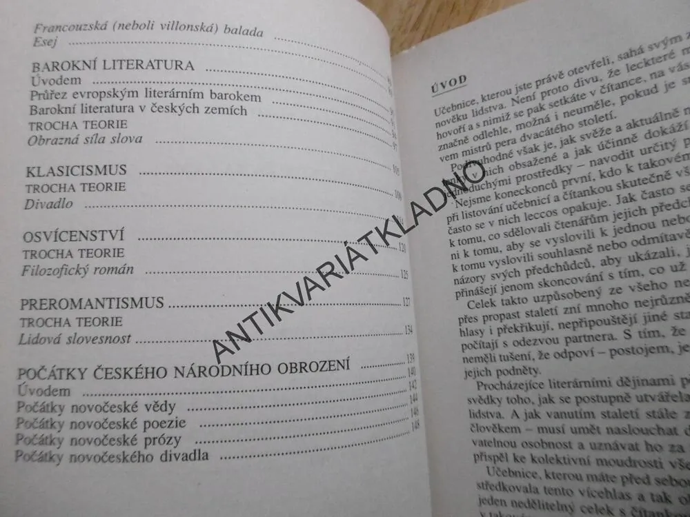 ČESKÁ A SVĚTOVÁ LITERATURA PRO 1.ROČNÍK SŠ