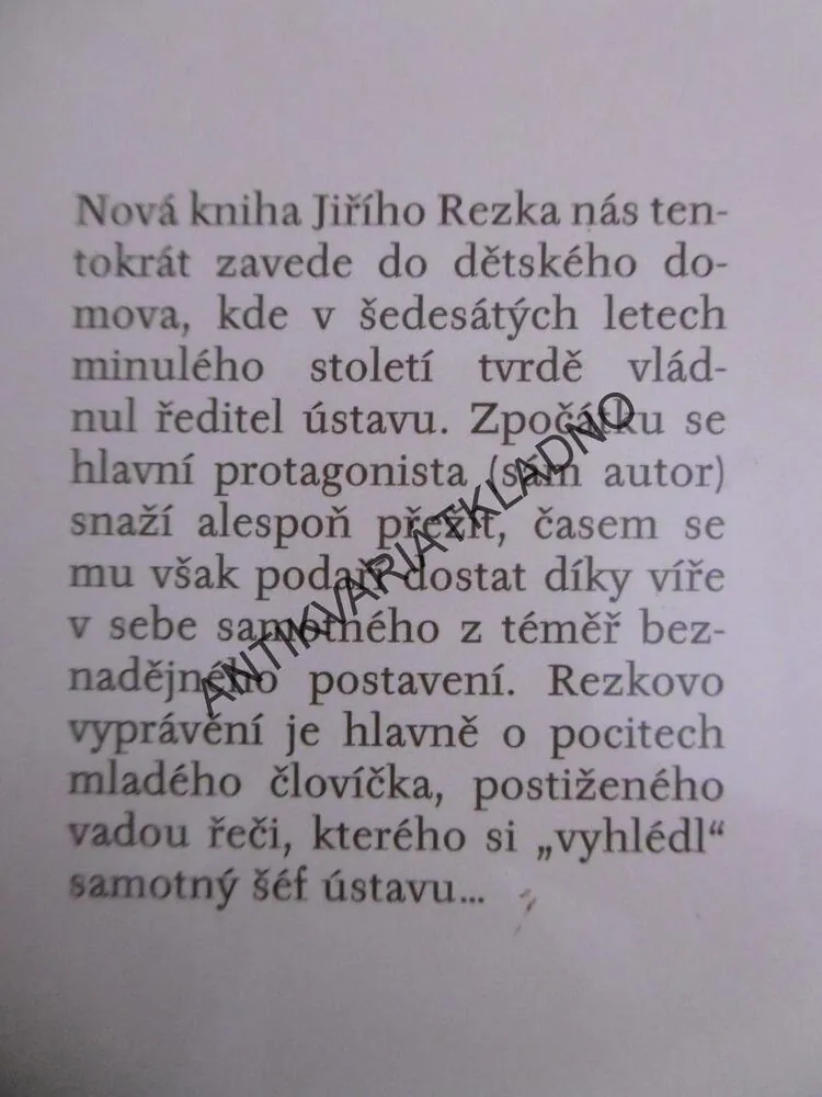 ZTRACENÍ PARCHANTI, JIŘÍ REZEK, **an