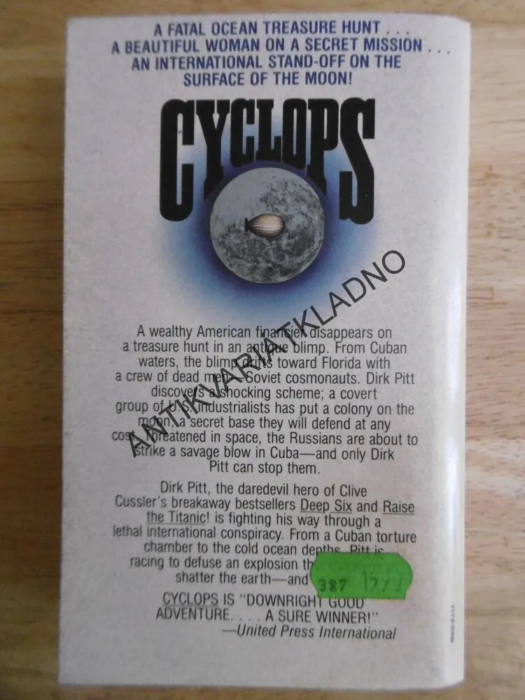 KYKLOP, CLIVE CUSSLER, CYCLOPS, ANGLICKY, **an