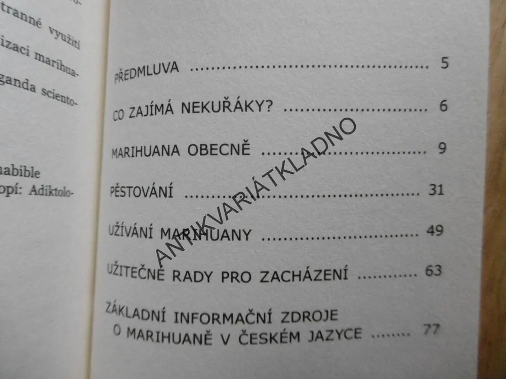 MARIHUANA, UŽITEČNÉ RADY, JIŘÍ X. DOLEŽAL, KVĚTINA, ROSTLINY