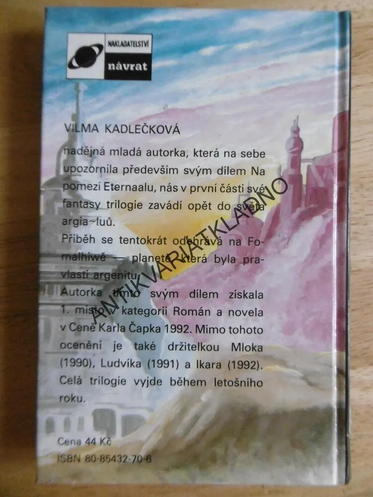MEČE LORGAN, VILMA KADLEČKOVÁ, **an