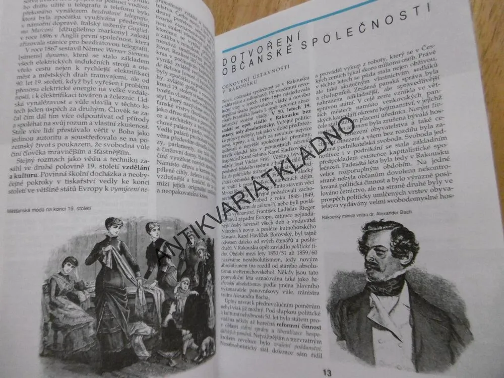 LIDÉ V DĚJINÁCH, DOBA KONSTITUČNÍ NOVOVĚK II.,DĚJEPIS