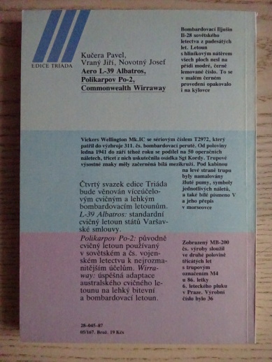 ILUSTROVANÁ HISTORIE LETECTVÍ, MB-200, WELLINGTON, ILJUŠIN, VELEK, PAJER, KRUMBACH, **an