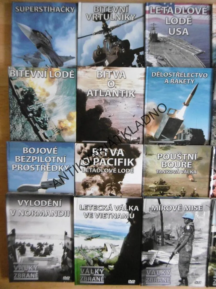 VÁLKY A ZBRANĚ 1-26. VE STOJANU, DOKUMENT DVD FILM ČASOPIS