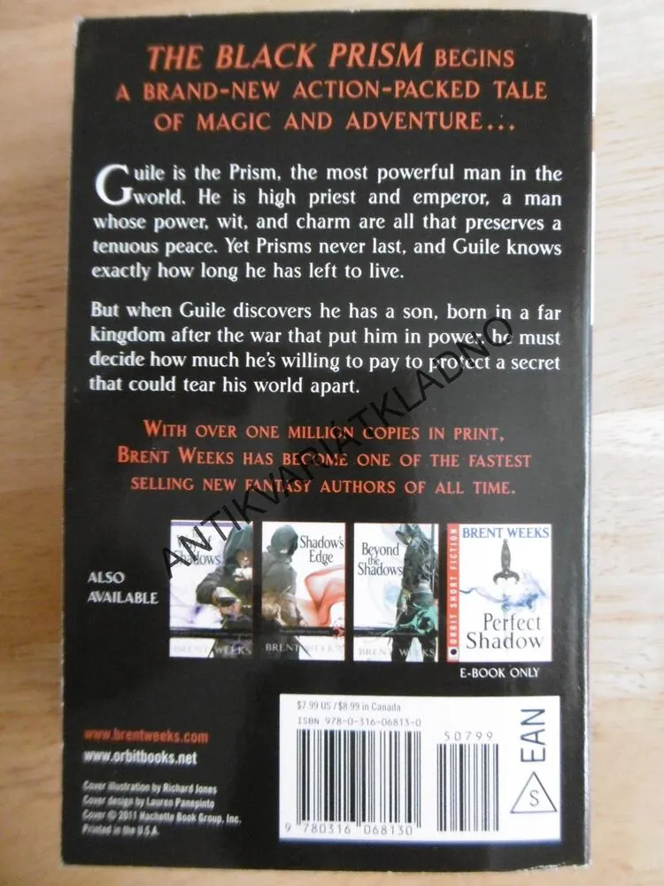 THE BLACK PRISM, BRENT WEEKS, ANGLICKY, **an