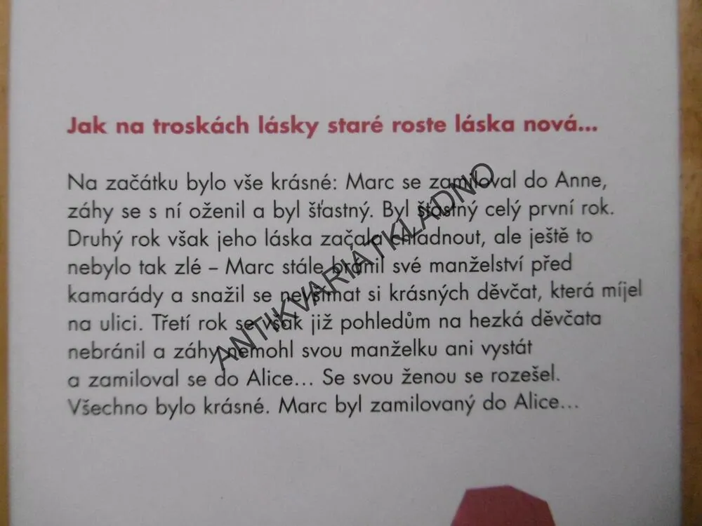 LÁSKA TRVÁ TŘI ROKY, FRÉDERIC BEIGBEDER, **an