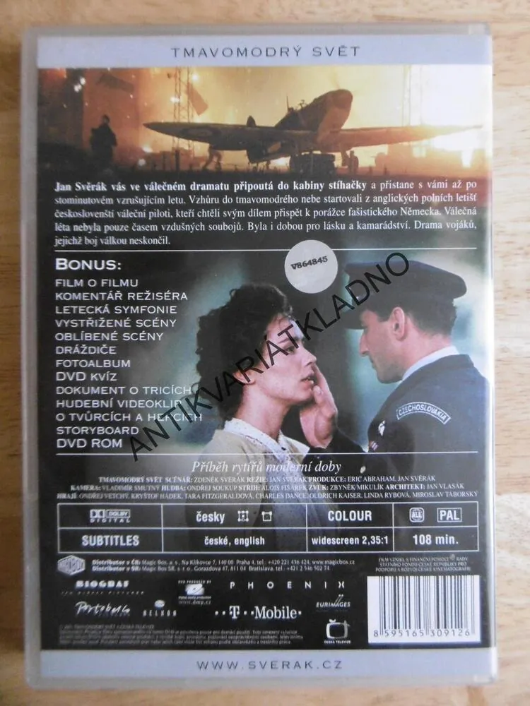 TMAVOMODRÝ SVĚT, DVD FILM 