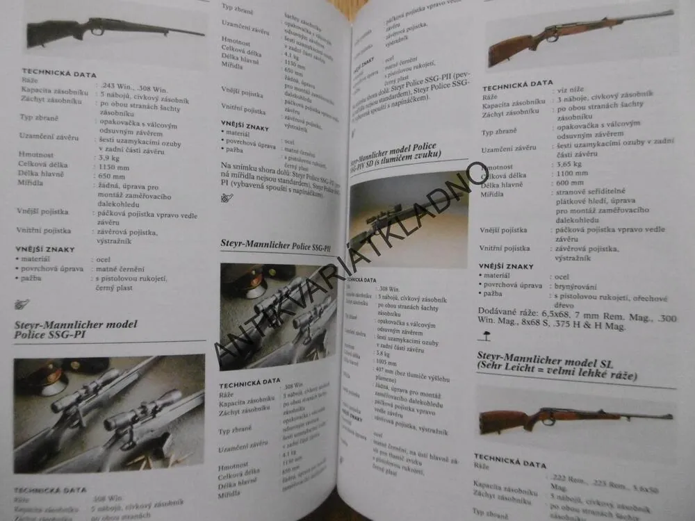 ENCYKLOPEDIE PUŠEK A KARABIN, A.E. HARTINK, ZBRANĚ