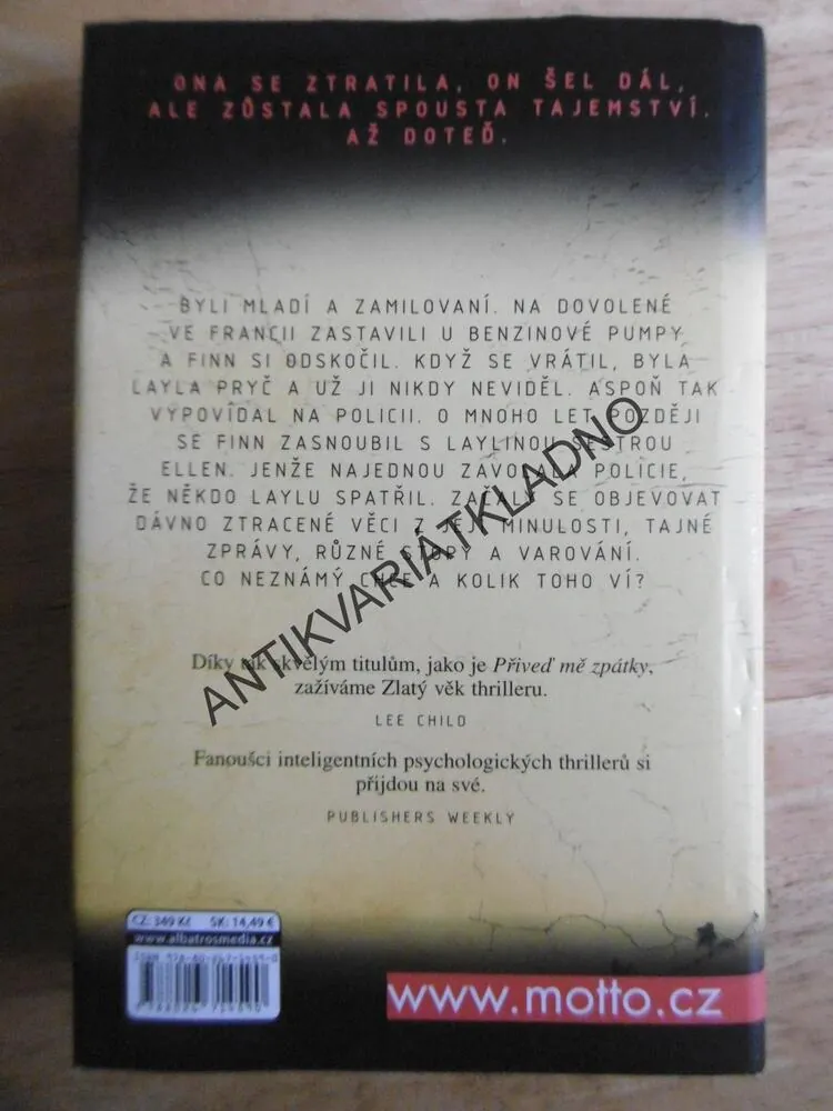 PŘIVEĎ MĚ ZPÁTKY, B.A.PARIS, 
