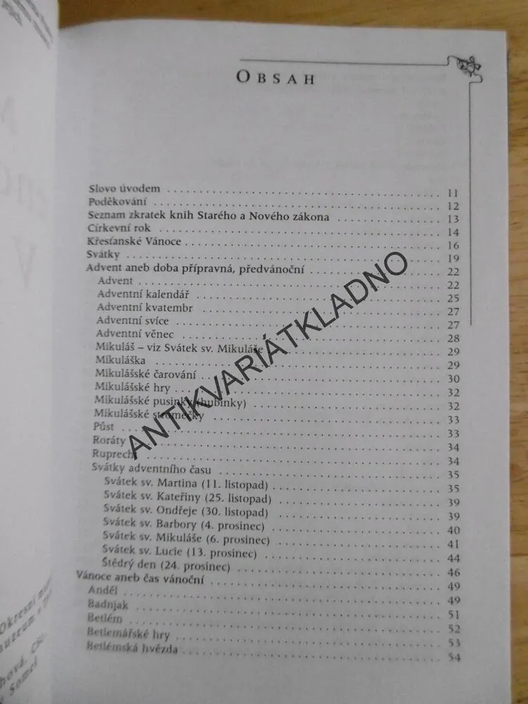 MALÁ ENCYKLOPEDIE VÁNOC, VALBURGA VAVŘINOVÁ, **an