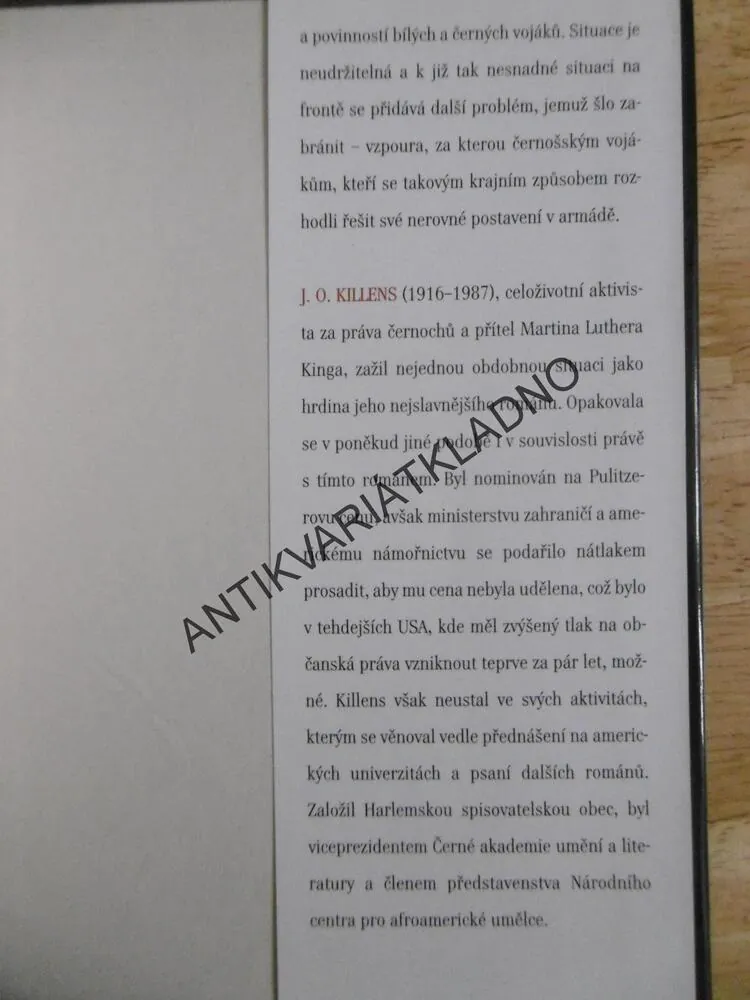 A POTOM JSME USLYŠELI HŘMĚNÍ, JOHN OLIVER KILLENS