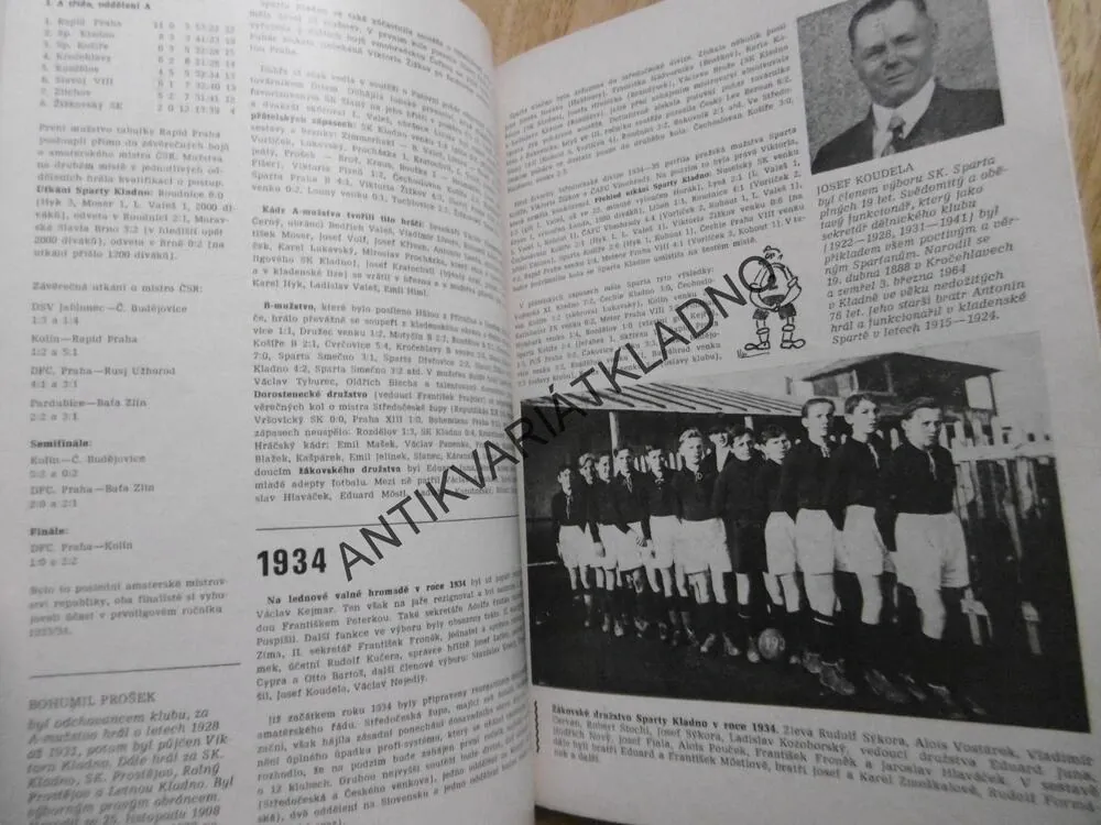 HORNICKÁ TĚLOVÝCHOVA A SPORT, DOLY KLADNO, SPARTA 1906-1948, **an