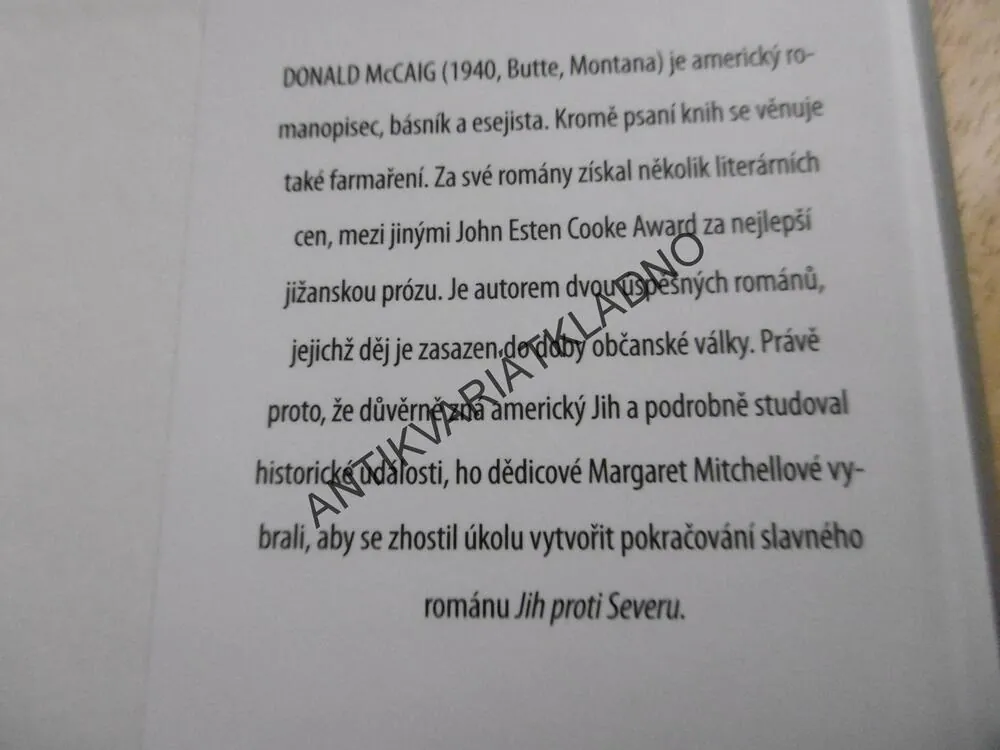 RHETT BUTLER, DONALD MCCAIG, **an