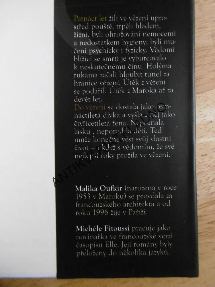 VĚZEŇKYNĚ MALIKA OUFKIR, MICHÉLE FITOUSSI, **an