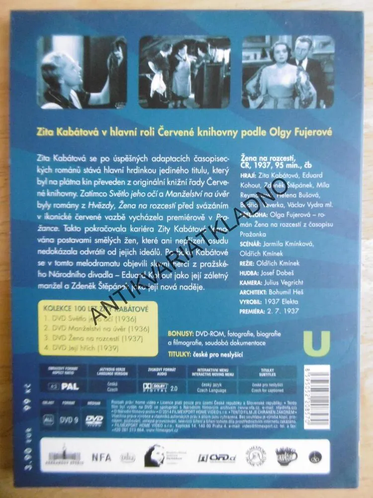 ŽENA NA ROZCESTÍ, DVD FILM