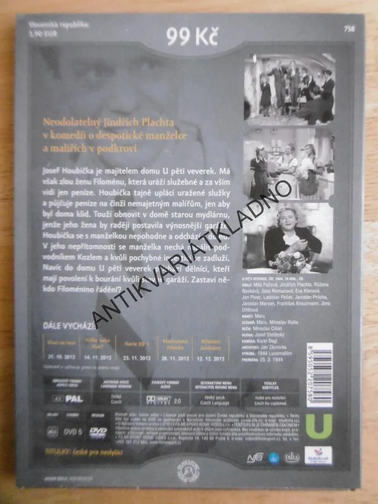 U PĚTI VEVEREK, DVD FILM