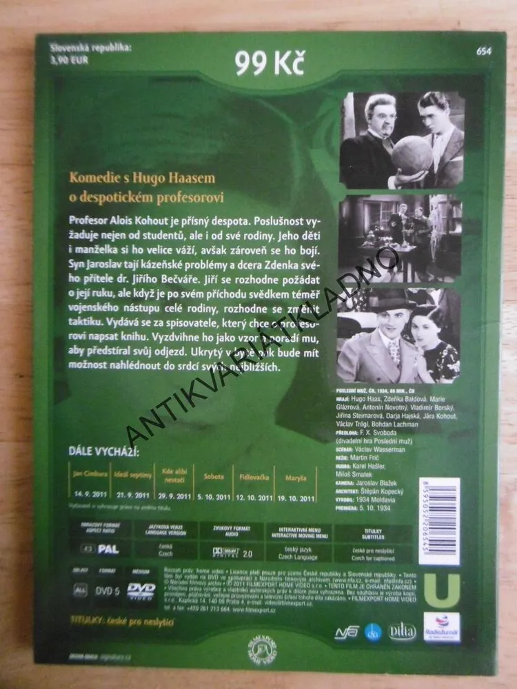 POSLEDNÍ MUŽ, DVD FILM