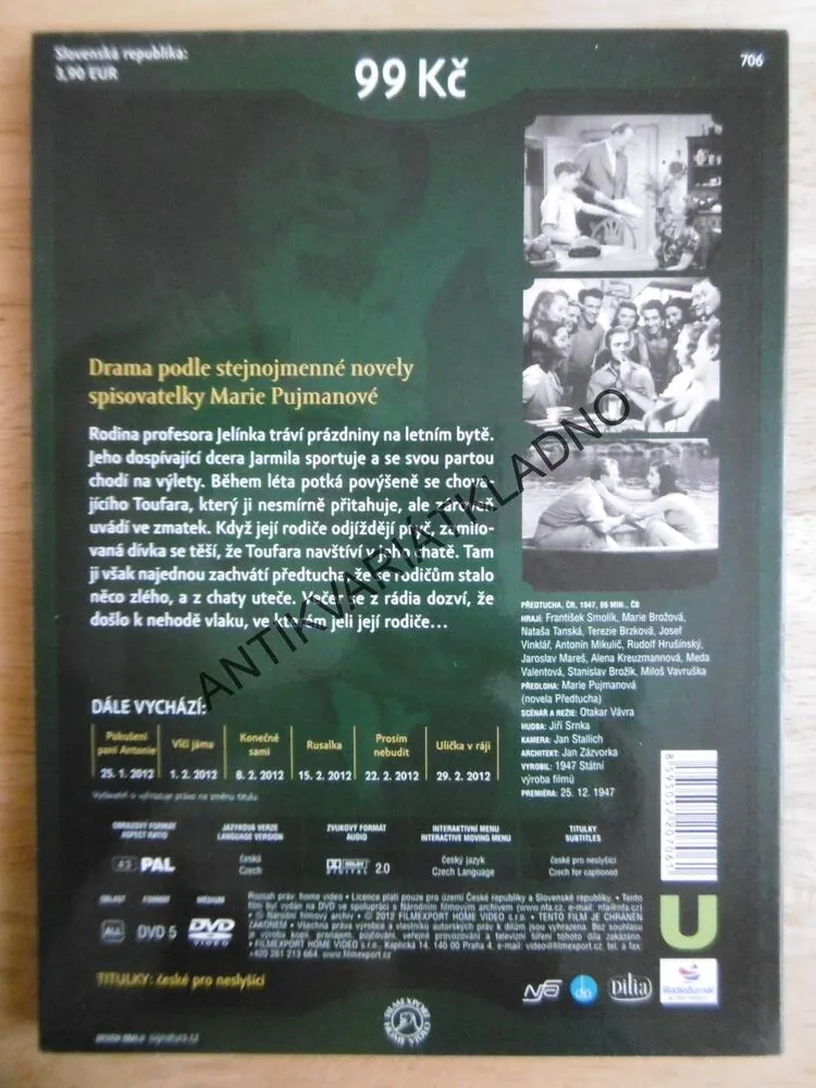 PŘEDTUCHA, DVD FILM