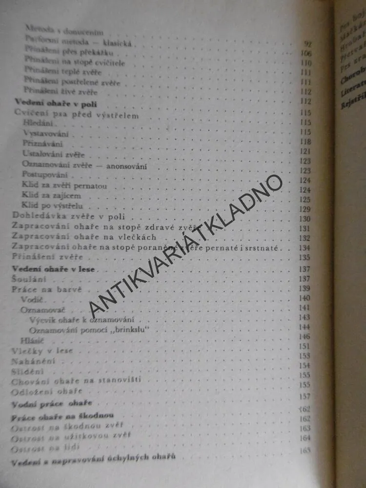 VÝCHOVA A VÝCVIK OHAŘE, JOSEF KVÍZ, LOVECKÝ PES, CHOVATELSTVÍ