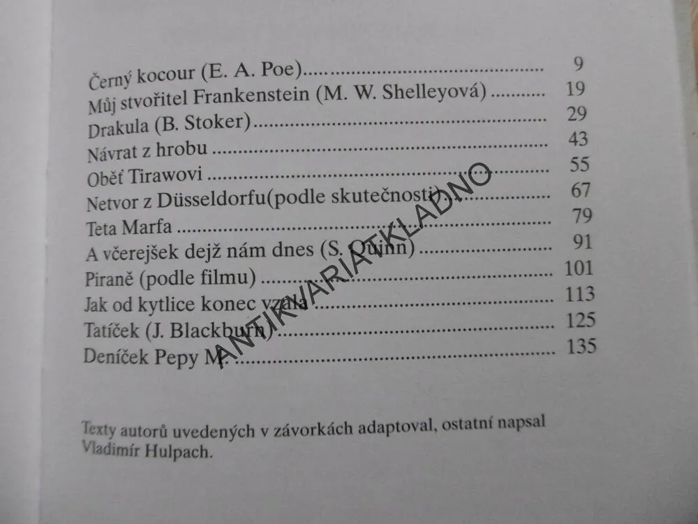 DRAKULA A JINÉ HORORY,JAN ČERNÝ, 1993, **an