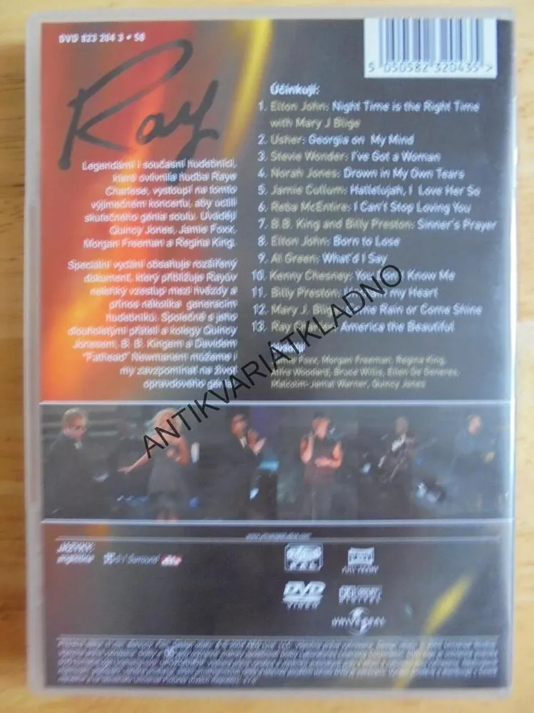 DVD HUDBA- RAY CHARLES, GÉNIUS, POCTA RAYOVI