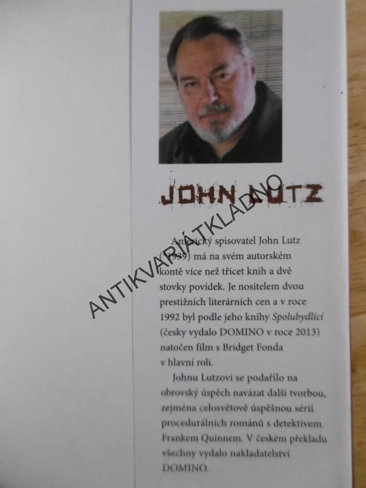 ŠÍLENSTVÍ, JOHN LUTZ, **an