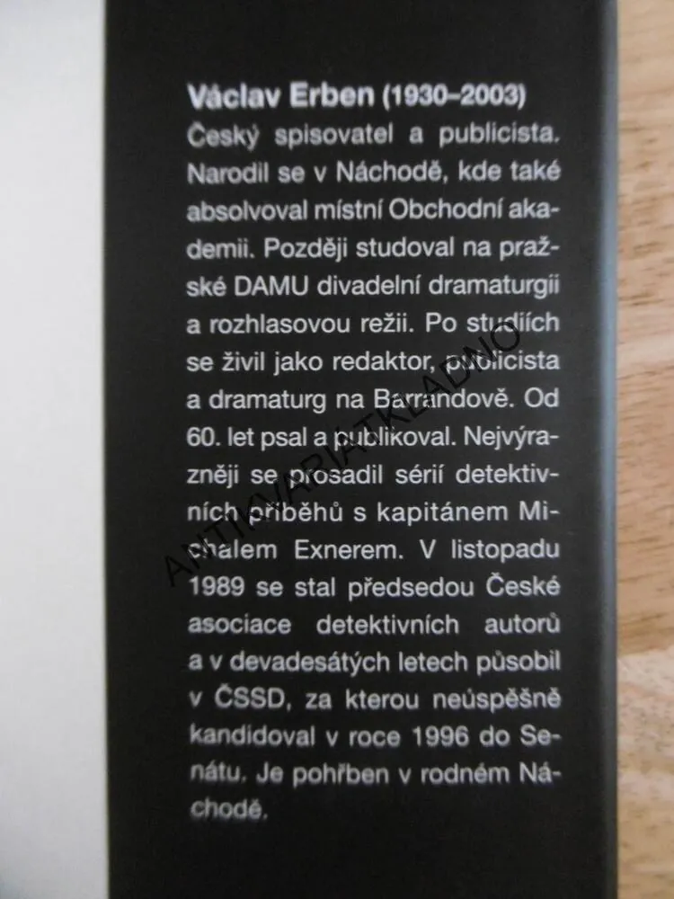 KAPITÁN EXNER, BLÁZNOVA SMRT, VÁCLAV ERBEN, **an