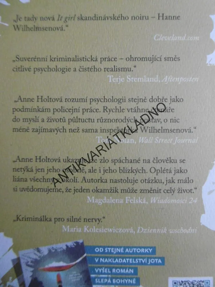 POŽEHNÁNI TI, KDOŽ ŽÍZNÍ, ANNE HOLTOVÁ, **an