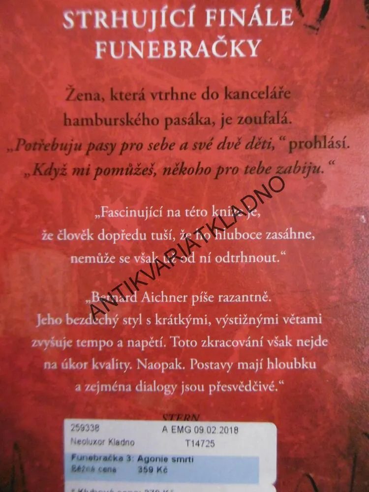 AGONIE SMRTI, BERNHARD AICHNER, **an