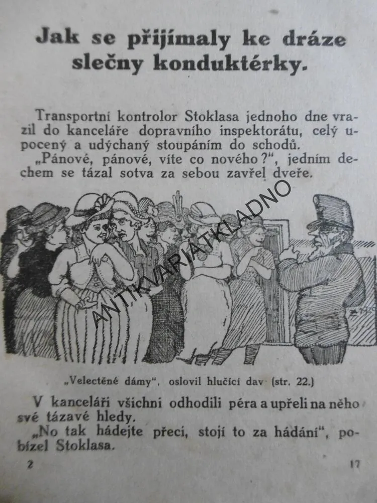 ZE STANIC I STANIČEK, HUMORESKY, 1920, H. ŠPOCL,