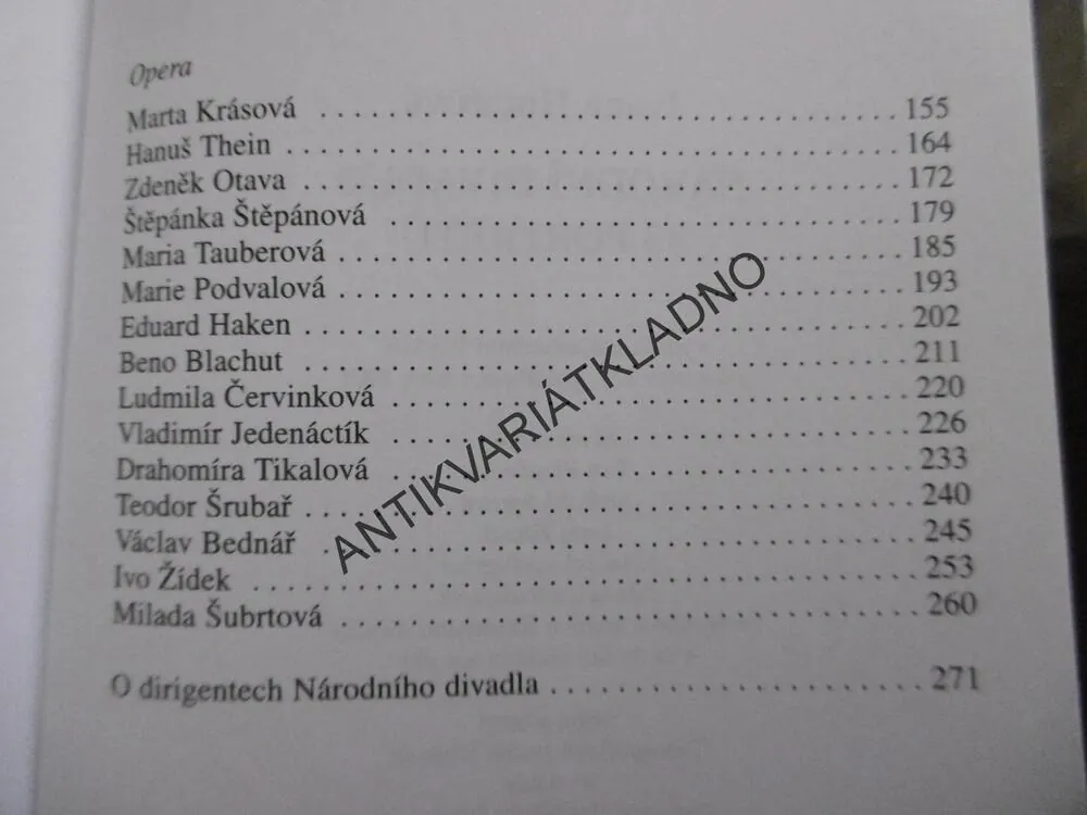 33 PORTRÉTŮ, NÁRODNÍ DIVADLO, HERCI, **an