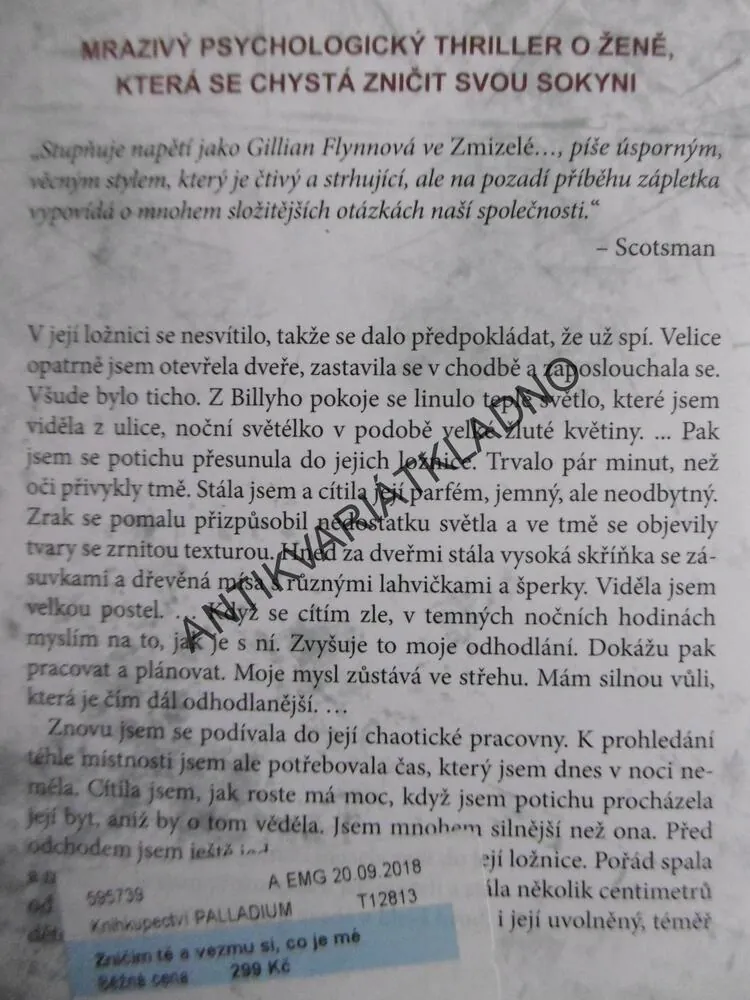 ZNIČÍM TĚ A VEZMU SI CO JE MÉ, JANE LYTHELLOVÁ, **an