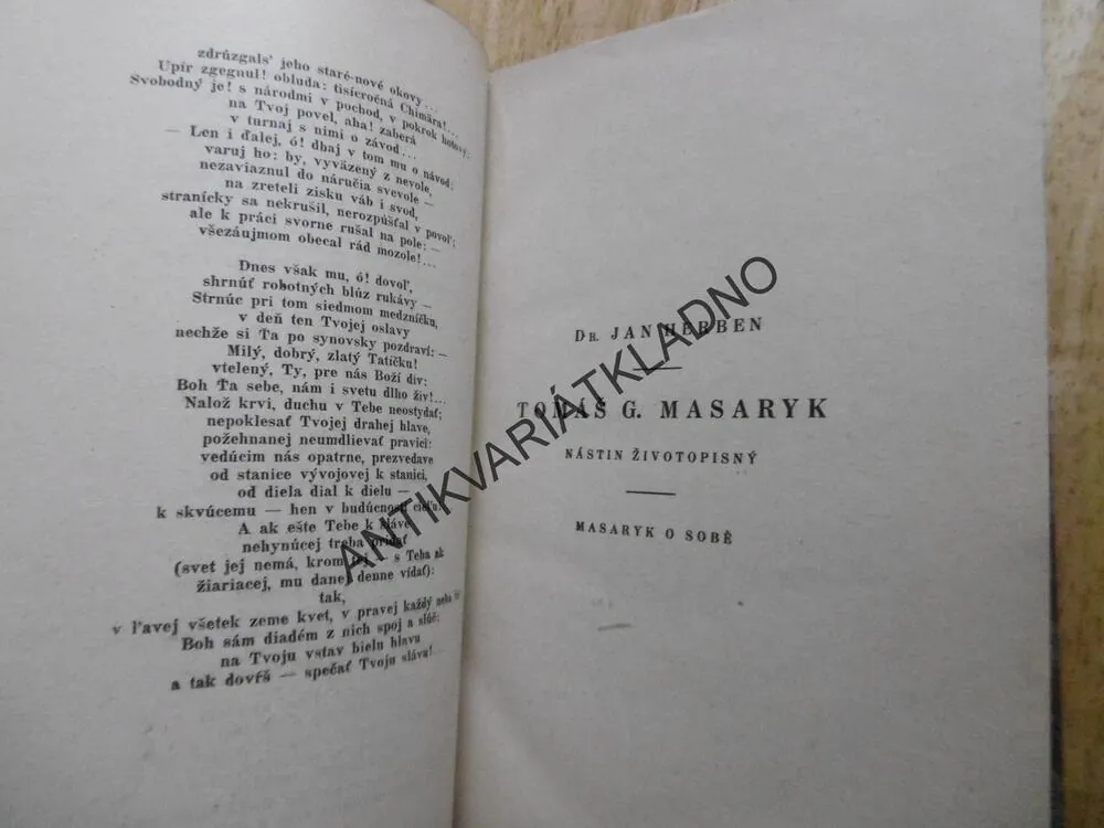 MASARYK OSVOBODITEL, SBORNÍK, TGM,