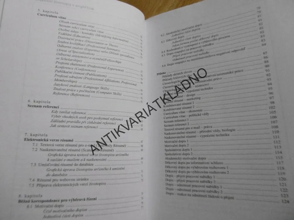 ATRAKTIVNÍ ŽIVOTOPIS V ANGLIČTINĚ, TOŠOVSKÁ, ANGLIČTINA,