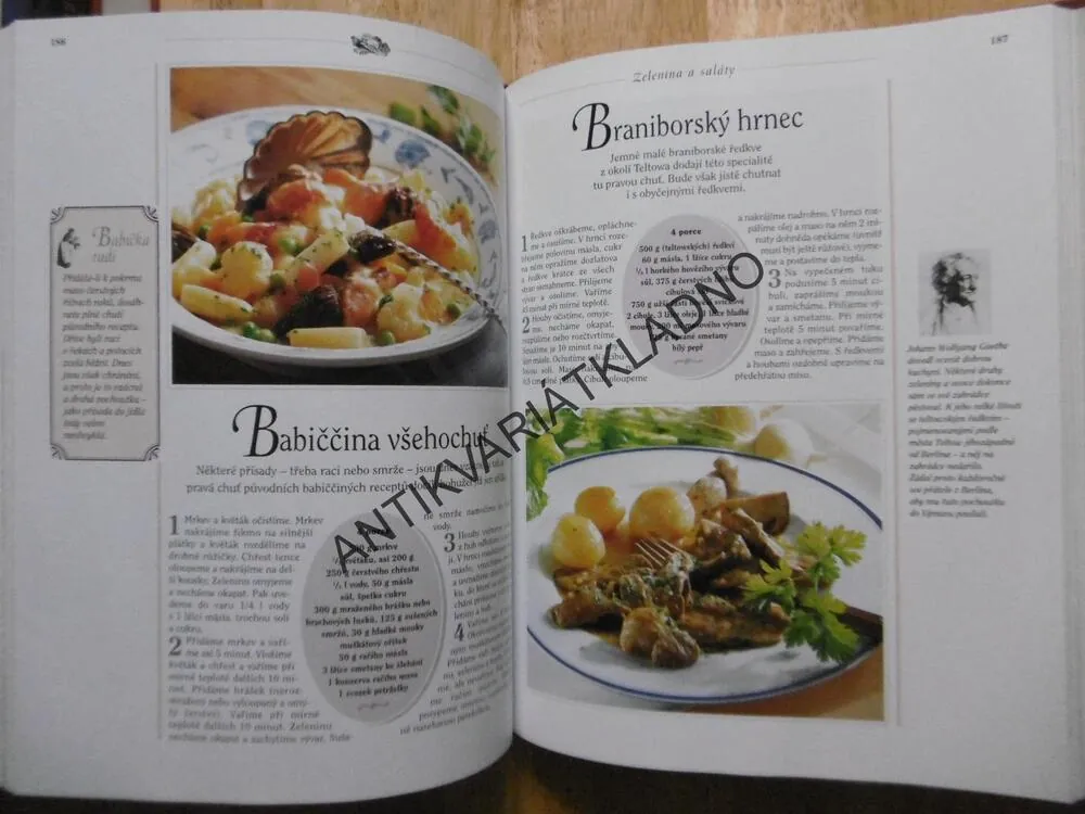 TAJEMSTVÍ BABIČČINY KUCHYNĚ, KUCHAŘKA, RECEPTY, **an