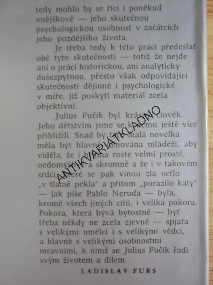 KŘIŠŤÁLOVÝ PANTOFLÍČEK, LADISLAV FUKS,JULIUS FUČÍK