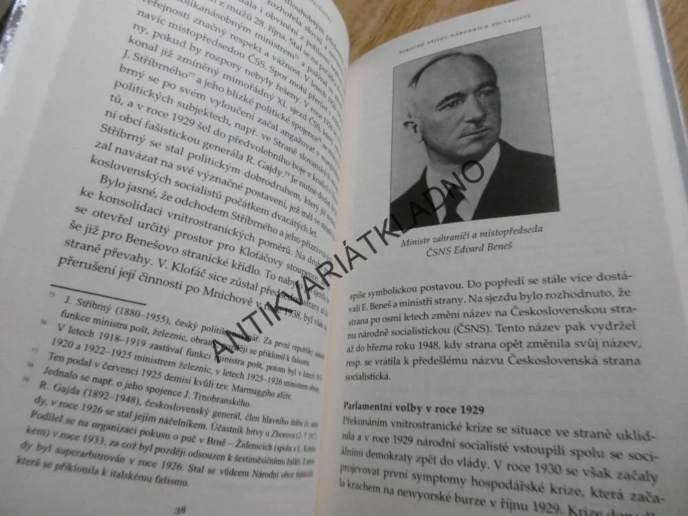 STRUČNÉ DĚJINY NÁRODNÍCH SOCIALISTŮ, JIŘÍ PAROUBEK, PETR DUCHOSLAV, **an