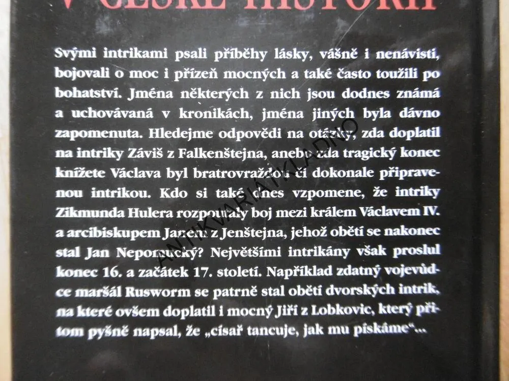 INTRIKÁNI V ČESKÉ HISTORII, PAVEL TOUFAR, **an