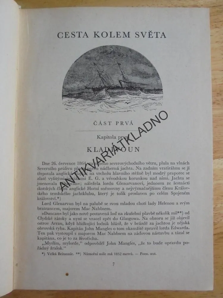 DĚTI KAPITÁNA GRANTA, JULES VERNE, 1953, **an