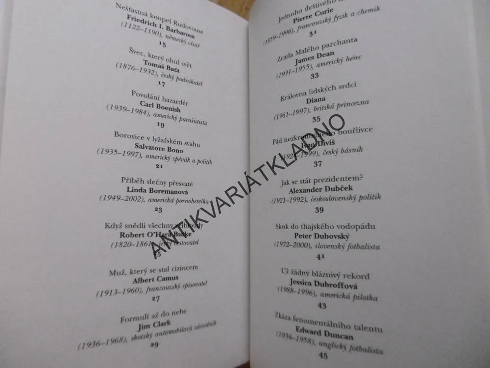 TRAGÉDIE SLAVNÝCH, LIBOR BUDÍNSKÝ, **an