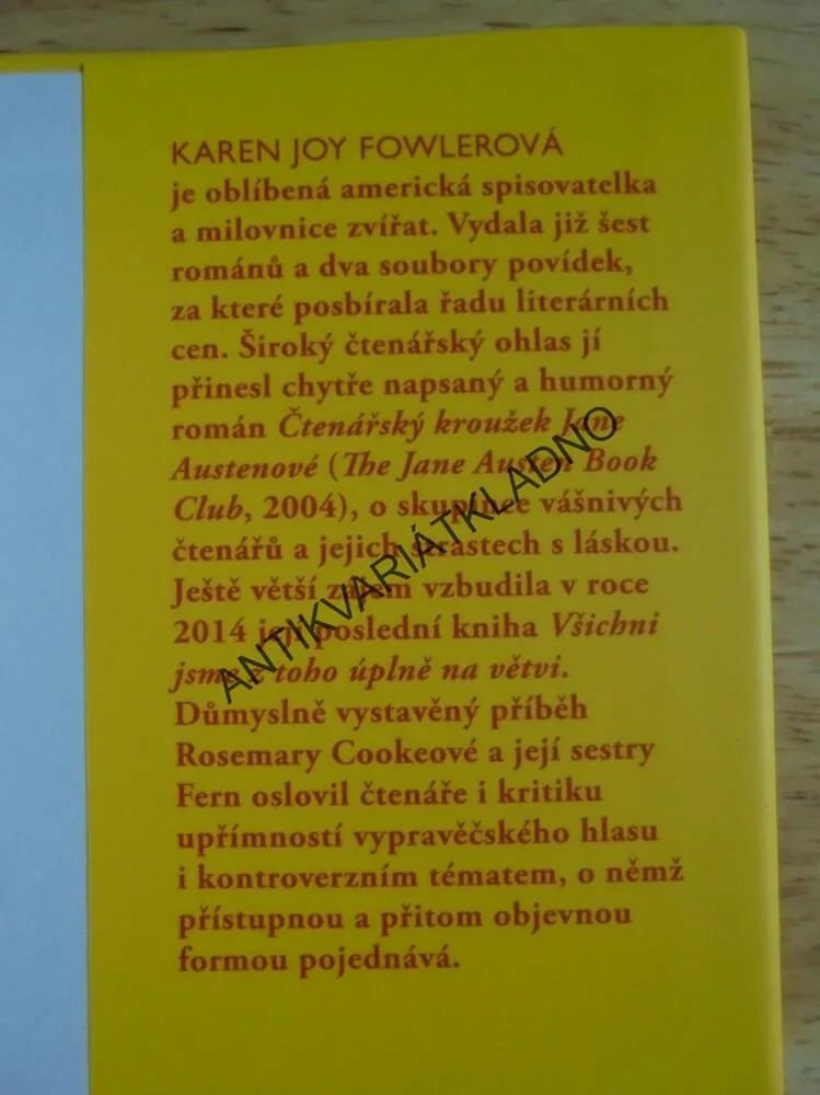 VŠICHNI JSME Z TOHO ÚPLNĚ NA VĚTVI, KAREN JOY FOWLEROVÁ, **an