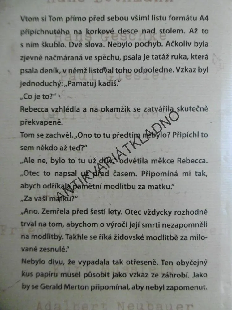 KONEČNÉ ZÚČTOVÁNÍ, SAM BOURNE, **an