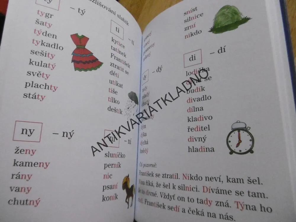 PRVNÍ ČTENÍ PÍSMENA, SLABIKY SLOVA TEXTY, VLASTA BLUMENTRITTOVÁ, EDITA PLICKOVÁ, **an