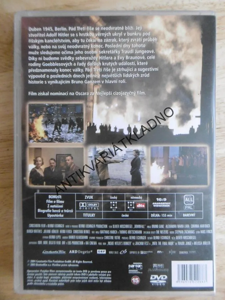 PÁD TŘETÍ ŘÍŠE, DVD FILM