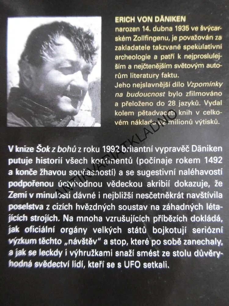 ŠOK Z BOHŮ, ERICH VON DÄNIKEN, **an